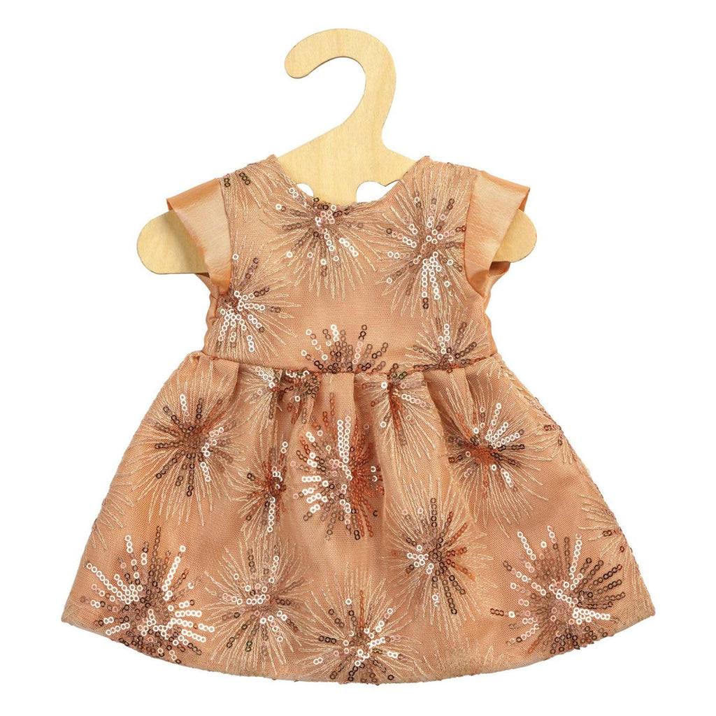 Heless Dolls Glitzerkleid roségold, 28-35 cm