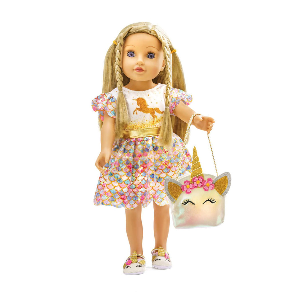 Heless Puppenkleid Einhorn Goldy, 28-35 cm