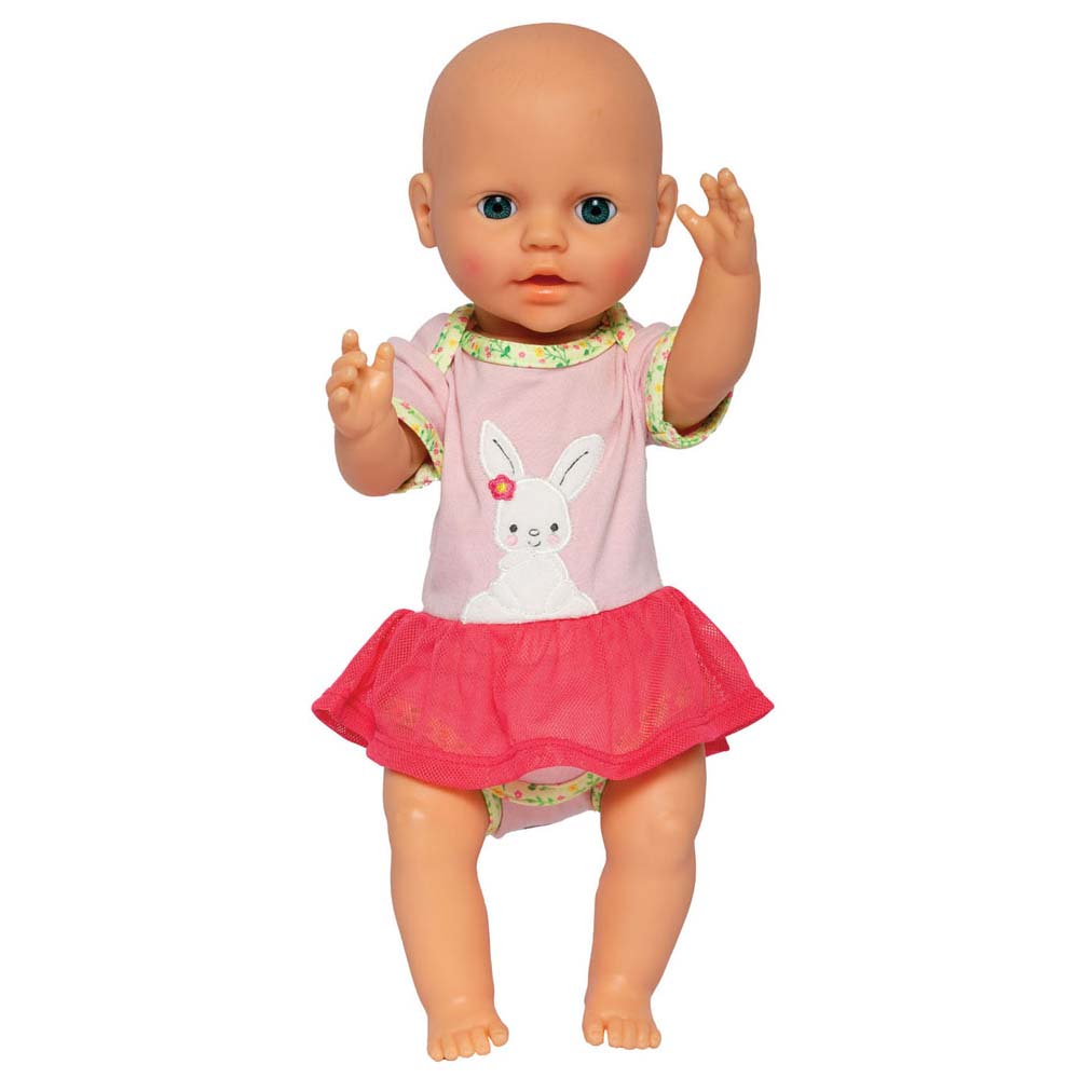 Puppenkörper ohne Kopf mit Tutu-Hasen-Lou-Motiv, 35–45 cm