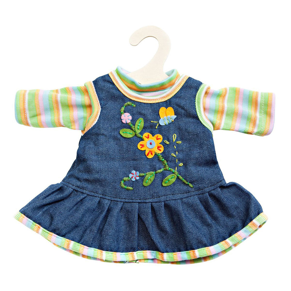 Heless Trendy Puppenkleid mit T-Shirt Blau, 28-35 cm