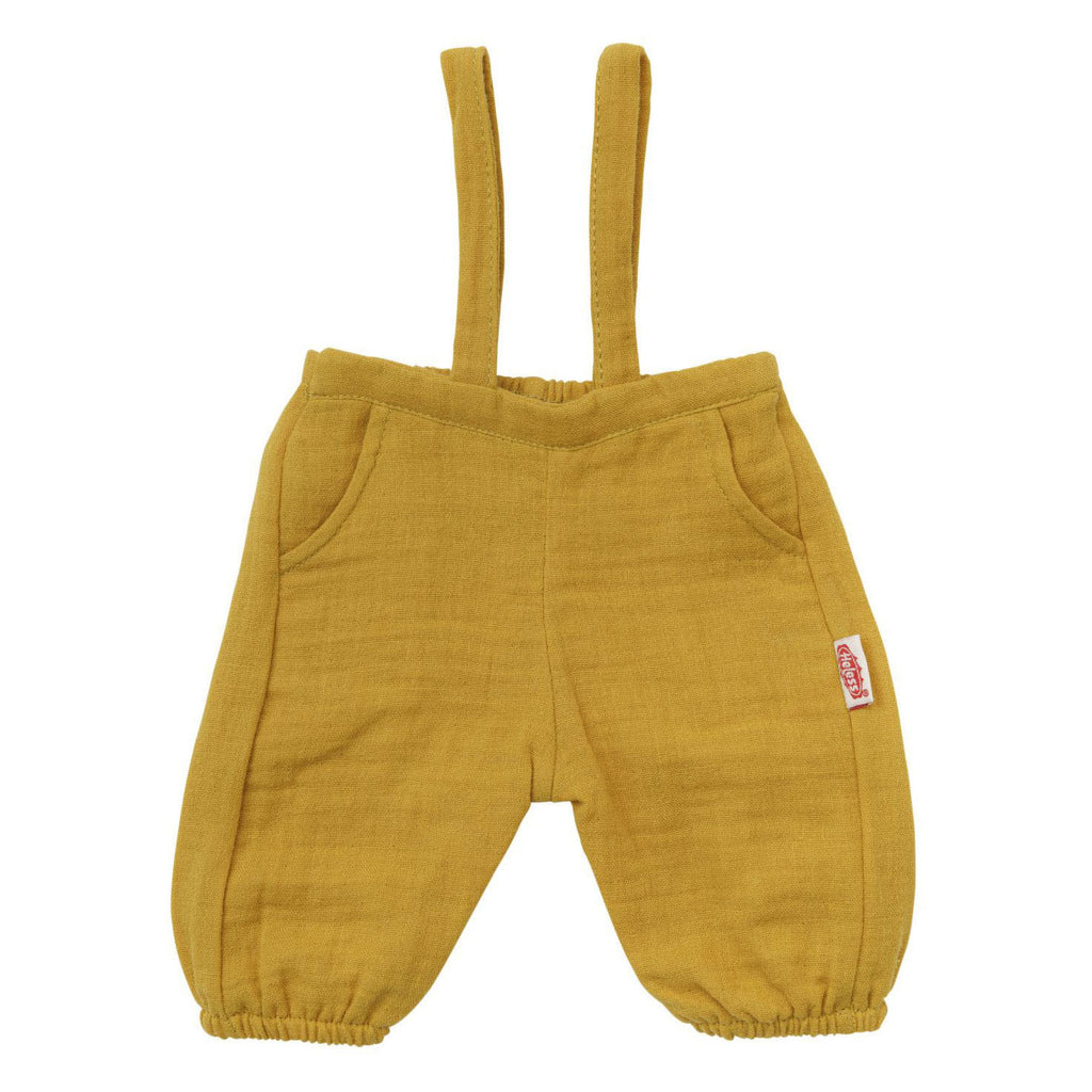 Heless Poppen Latzhose, ockergelb, Größe 28-35 cm