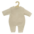 Heless poppen brei overall ecru, 28-35cm