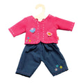 Heless jack met spijkerbroek roze, 28-35 cm