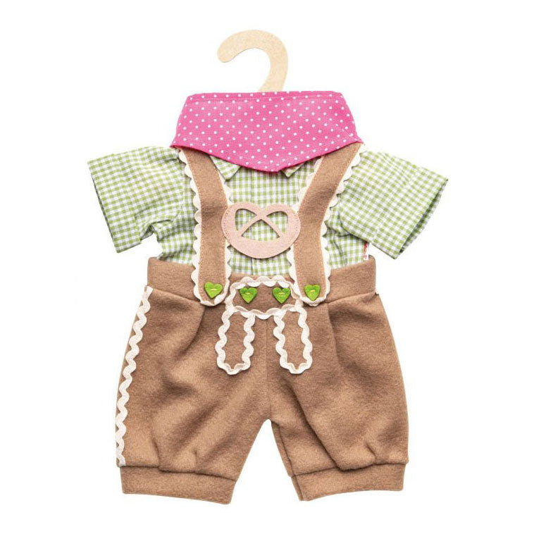 Heless Puppenkleidung Lederhose mit Hemd und Muschel, 35-45 cm