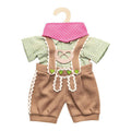 Heless Puppenkleidung Lederhose mit Hemd und Muschel, 35-45 cm
