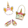 Heless poppen accessoires glitter eenhoorn set, 30-34 cm