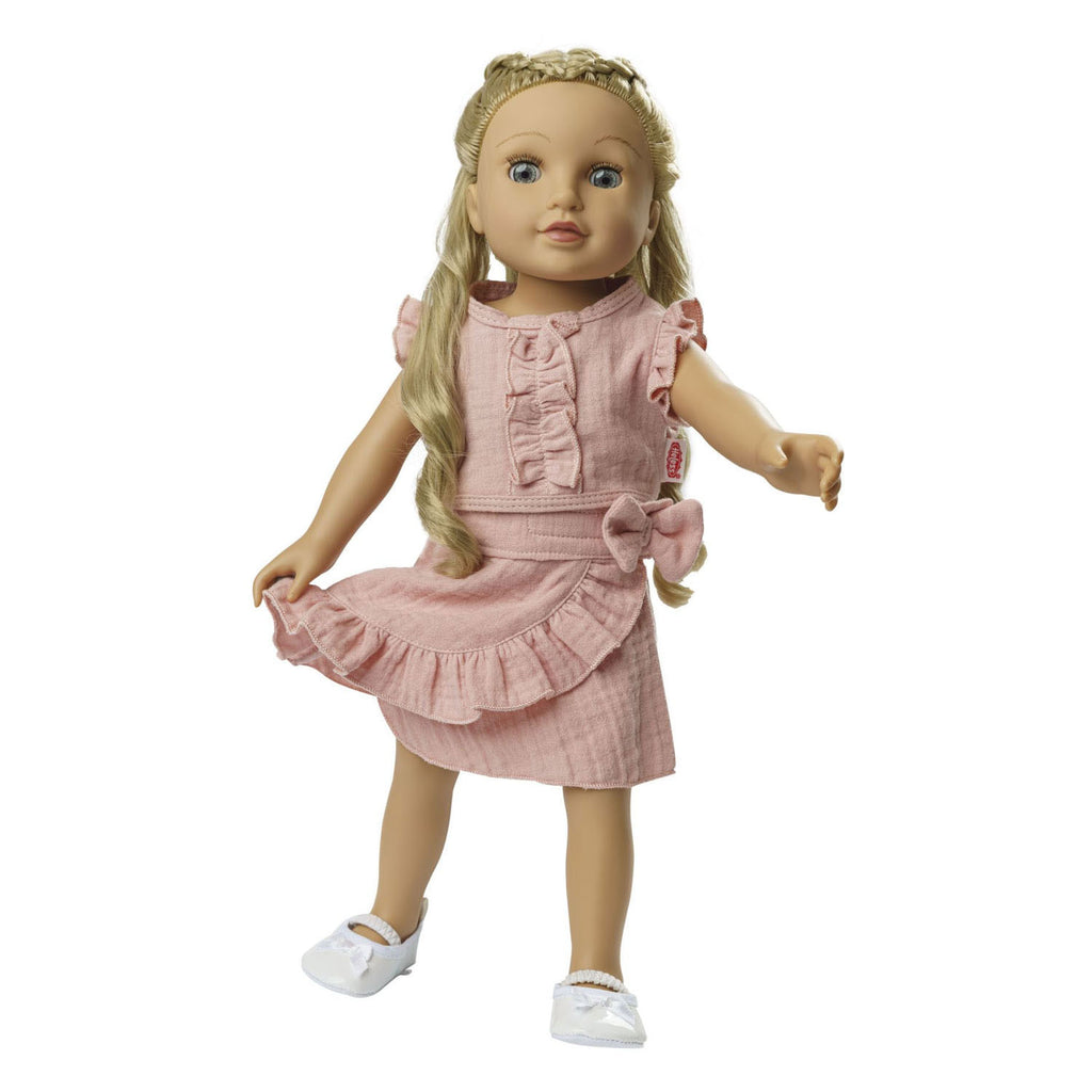 Heless Poppen Wickelrock, rosa mit Rüschen, 35-45 cm