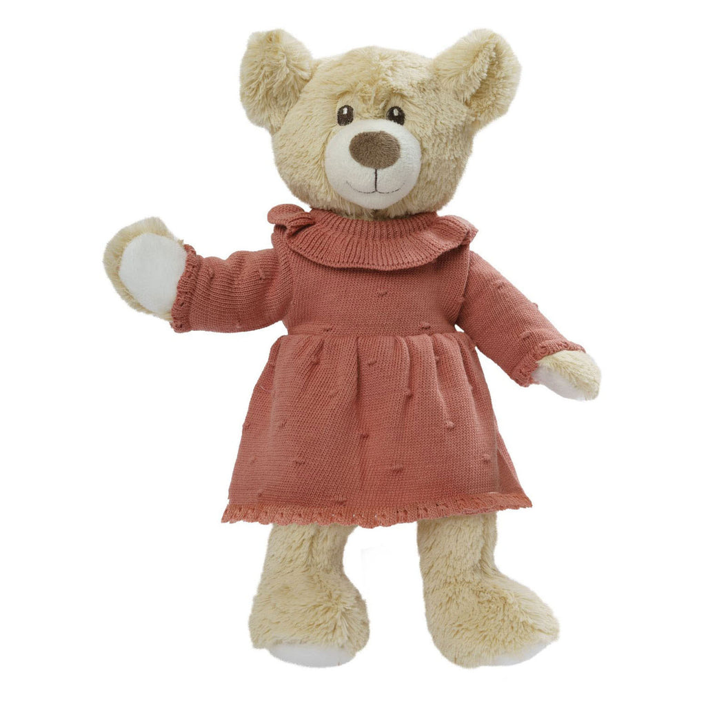 Heless Poppen Strickkleid, pfirsichfarben, 35-45 cm