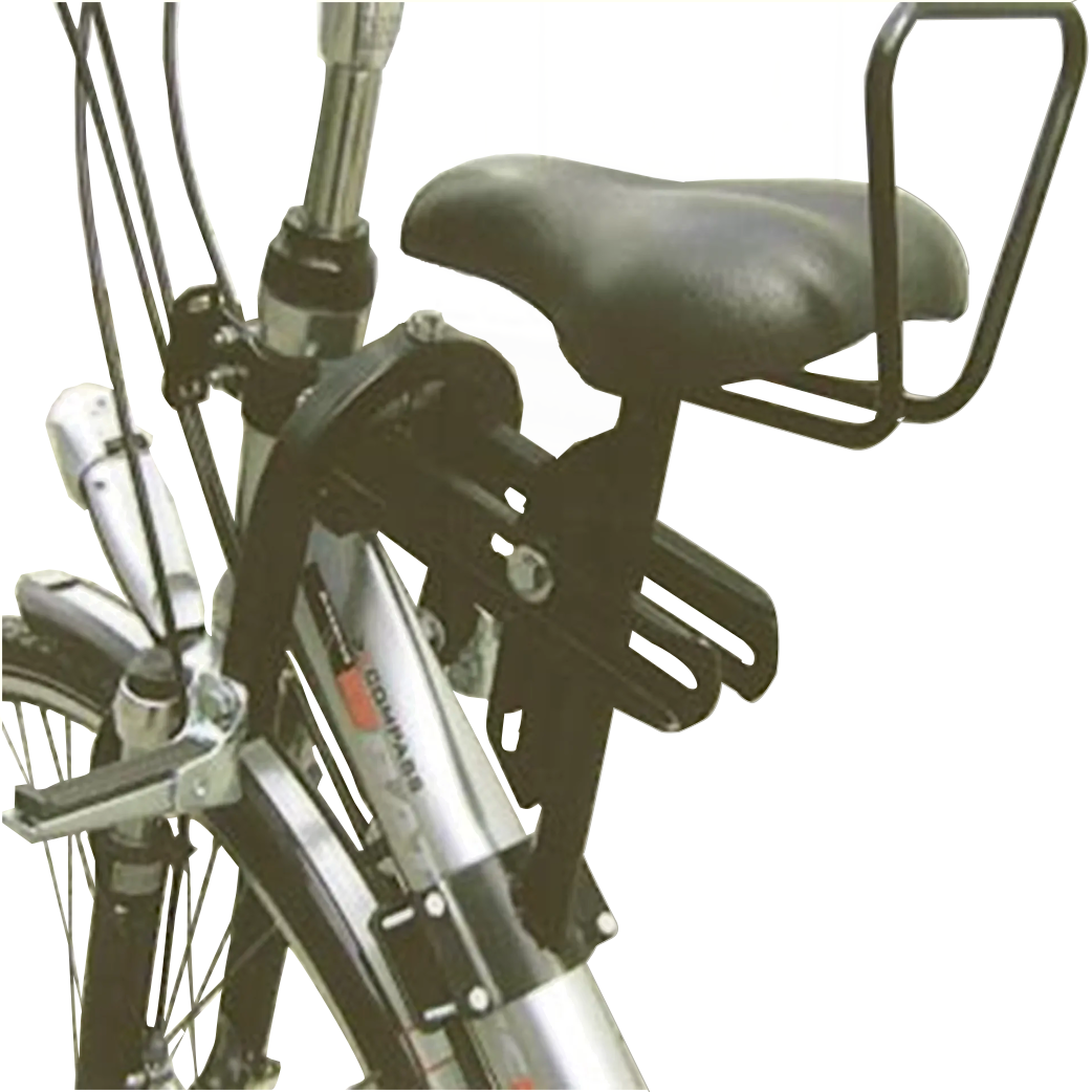 Zadel op buis damesfiets