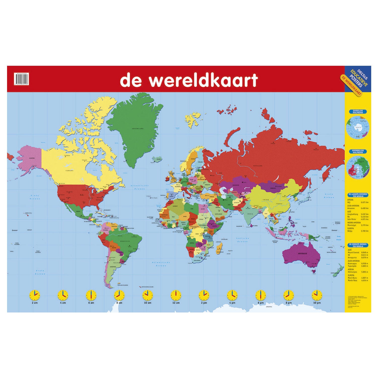Deltas Bildungsposter – die Weltkarte