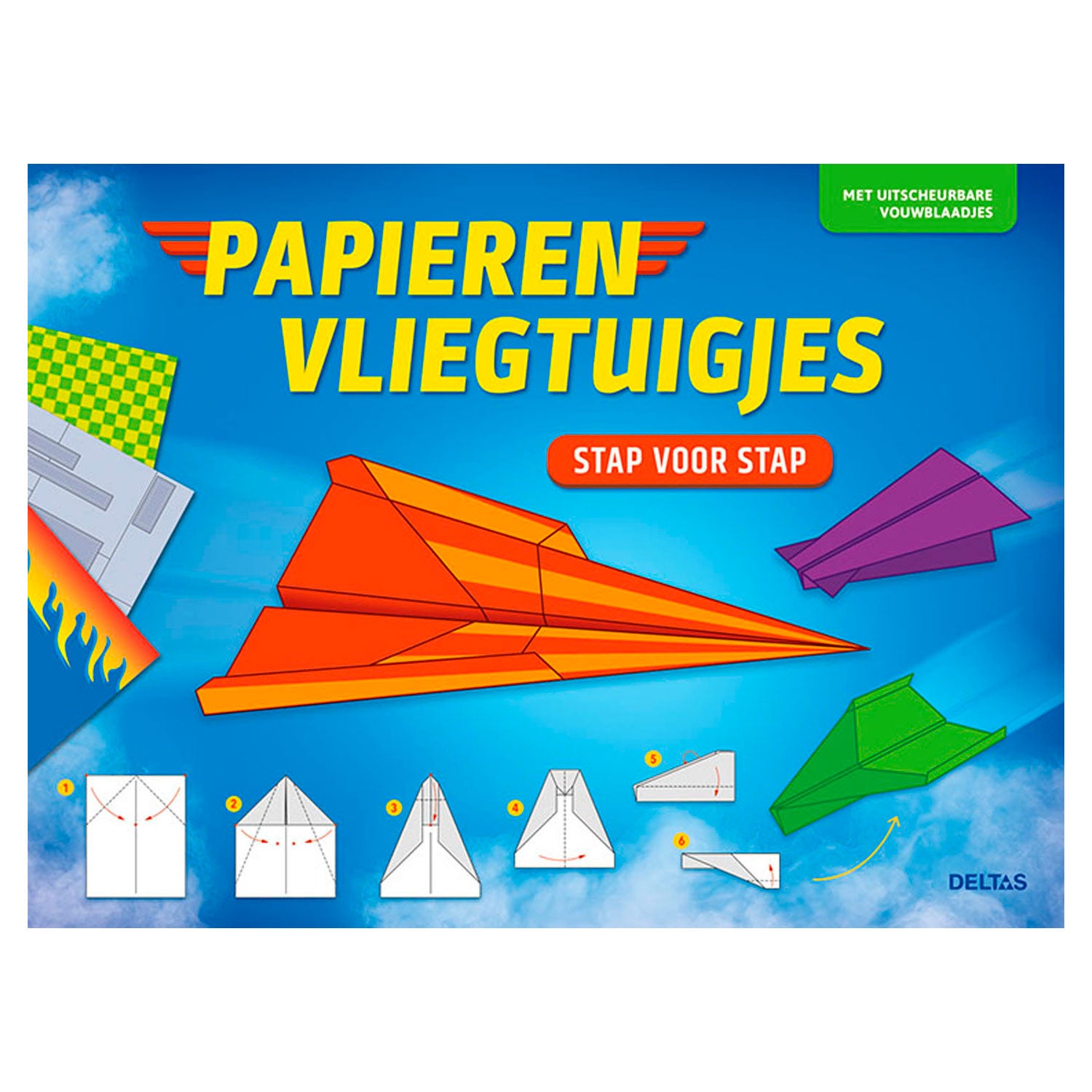 Deltas papieren vliegtuigjes
