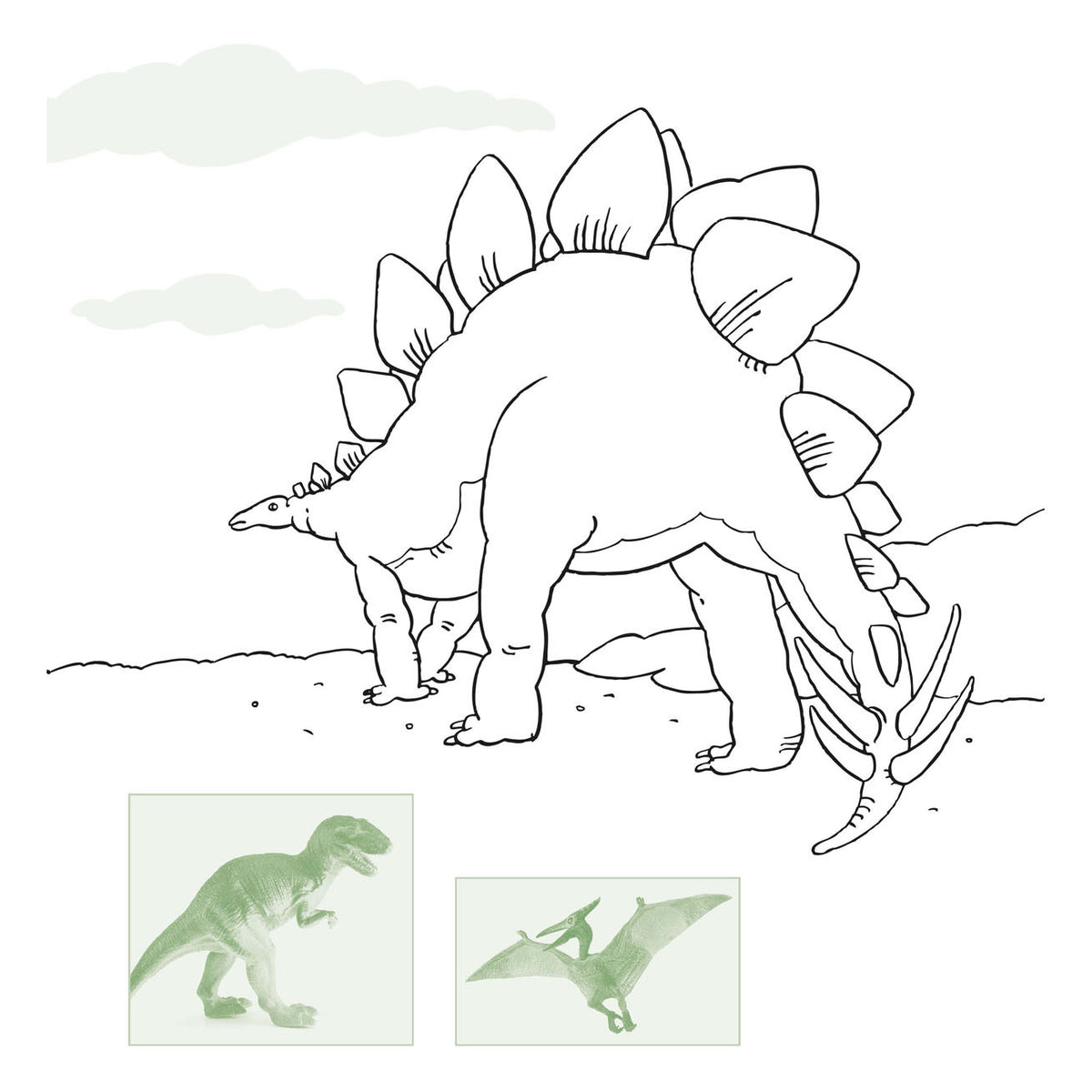 Deltas dino sticker parade