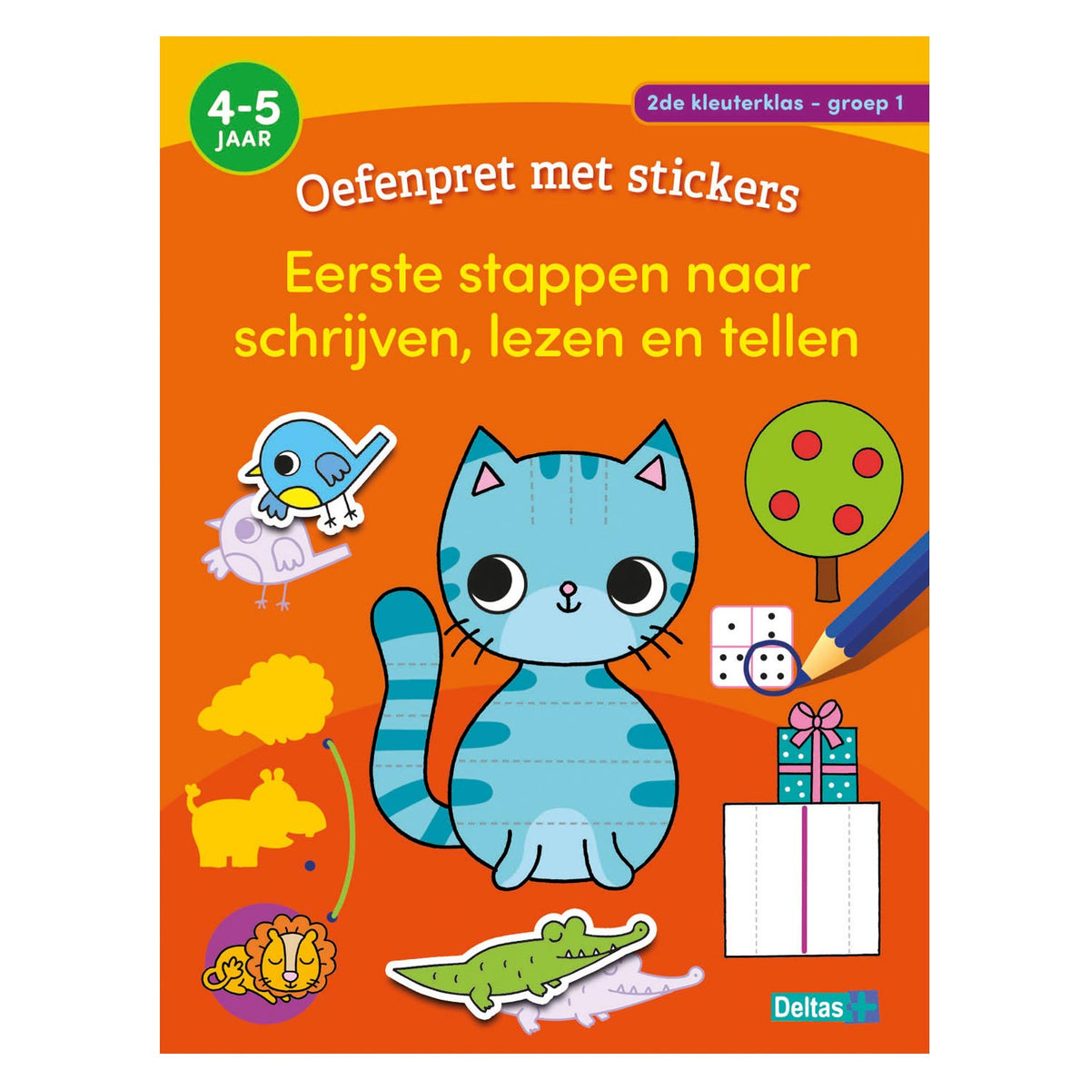 Deltas Übungsspaß mit Aufklebern Gruppe 1 - Schreiben, Lesen, Zählen (4-5 Jahre)