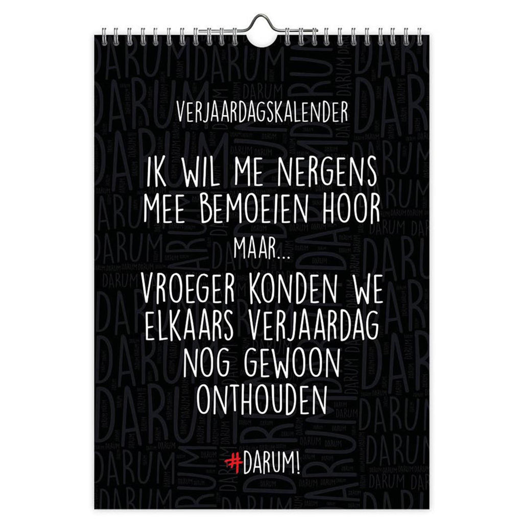 Comello verjaardagskalender darum a4 formaat