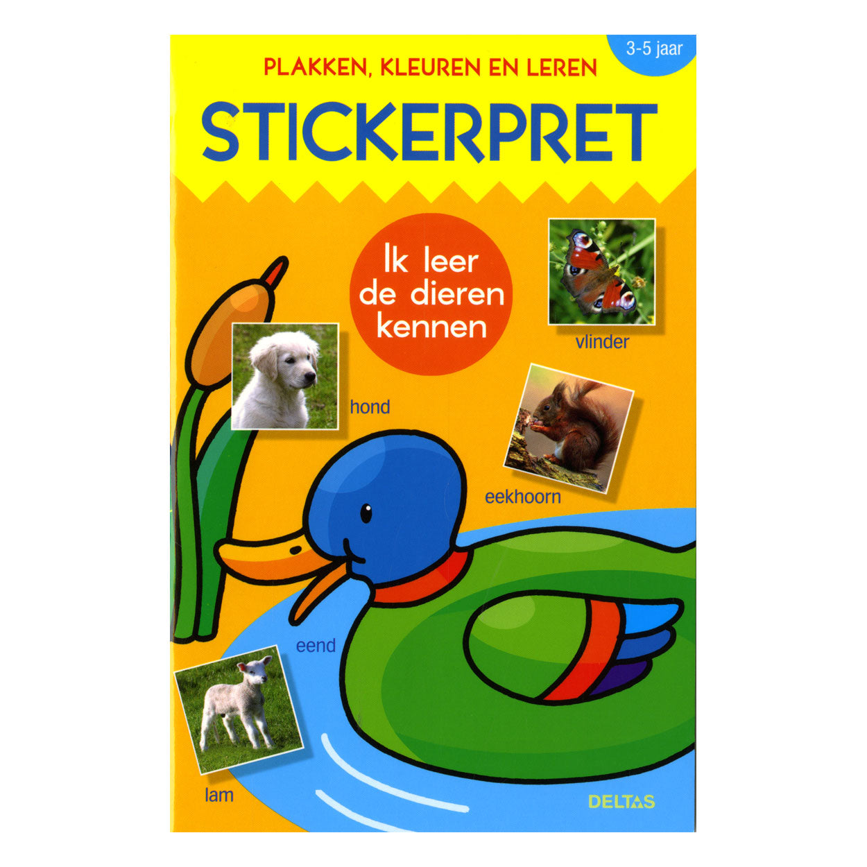 Deltas stickerpret - ik leer de dieren kennen