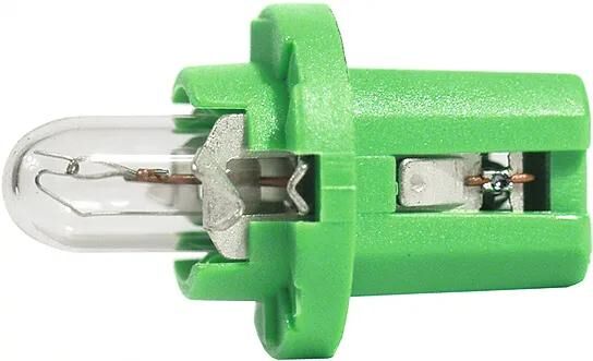 Hella glassockellampe indicator lamp 12v 2w b8.5d green