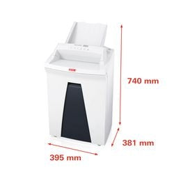 Papierversnipperaar hsm securio af150 vernietigt papier nietjes paperclips 34l