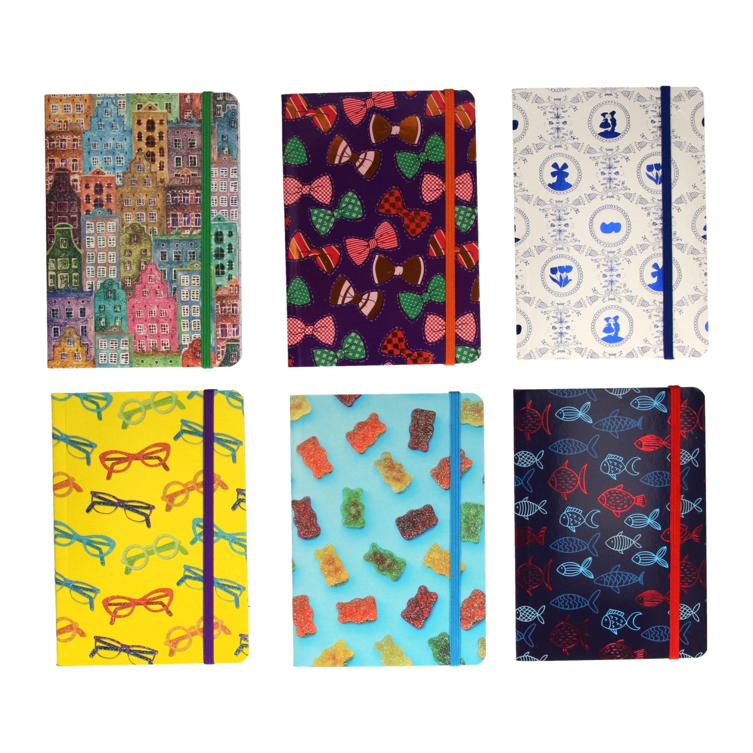 Wins Holland Notitieboekjes 6 designs - set van 24st.