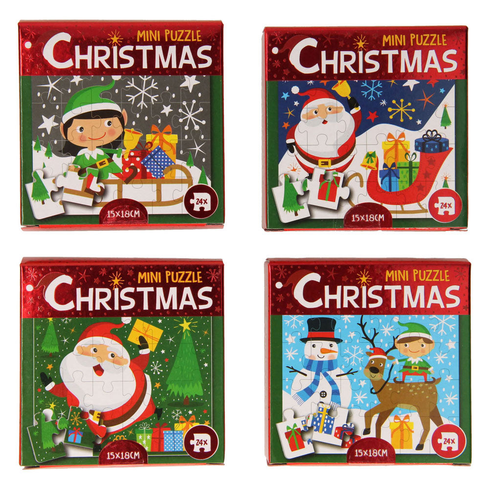 Wins Holland Mini-Puzzle Weihnachten, 24 Teile.