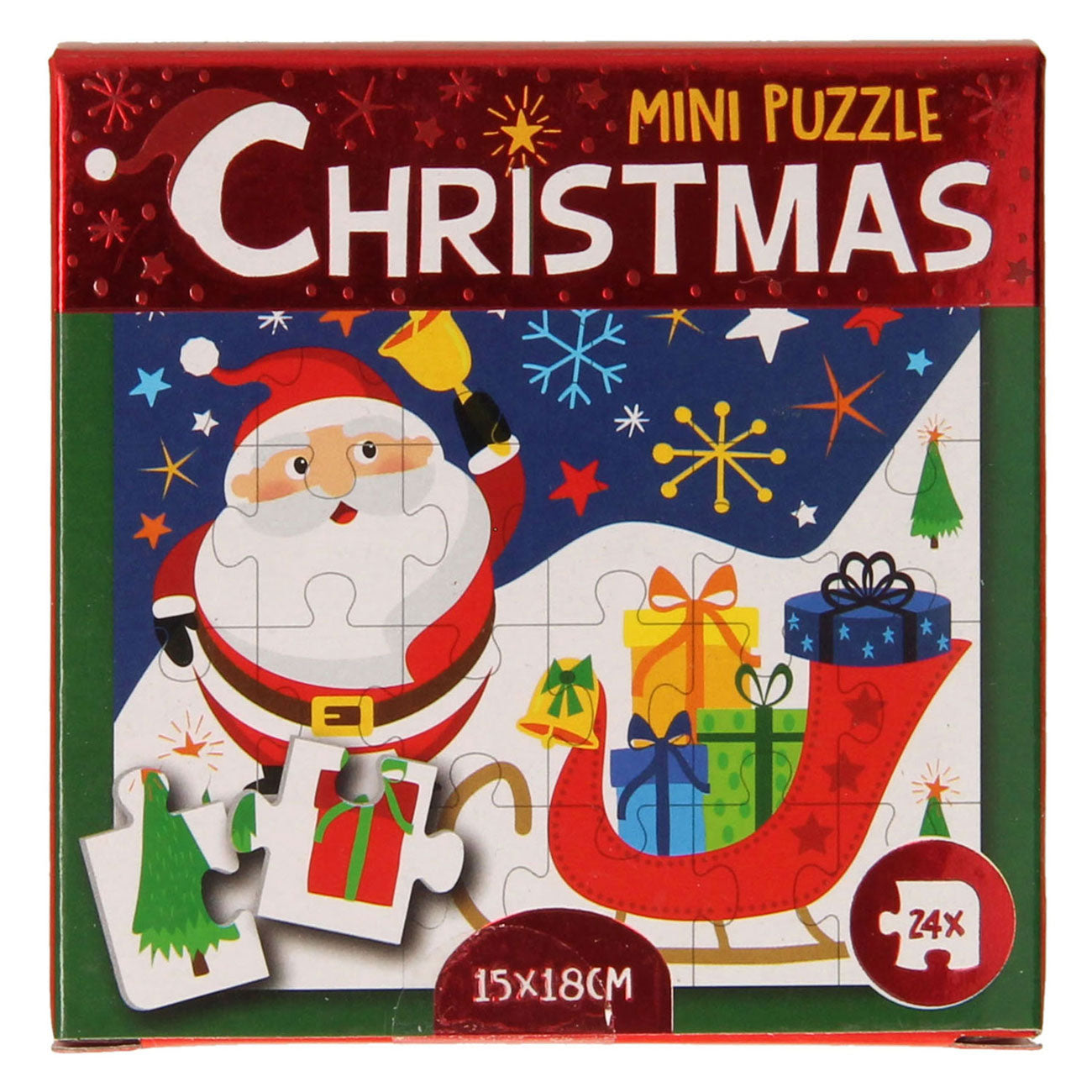 Wins Holland Mini-Puzzle Weihnachten, 24 Teile.