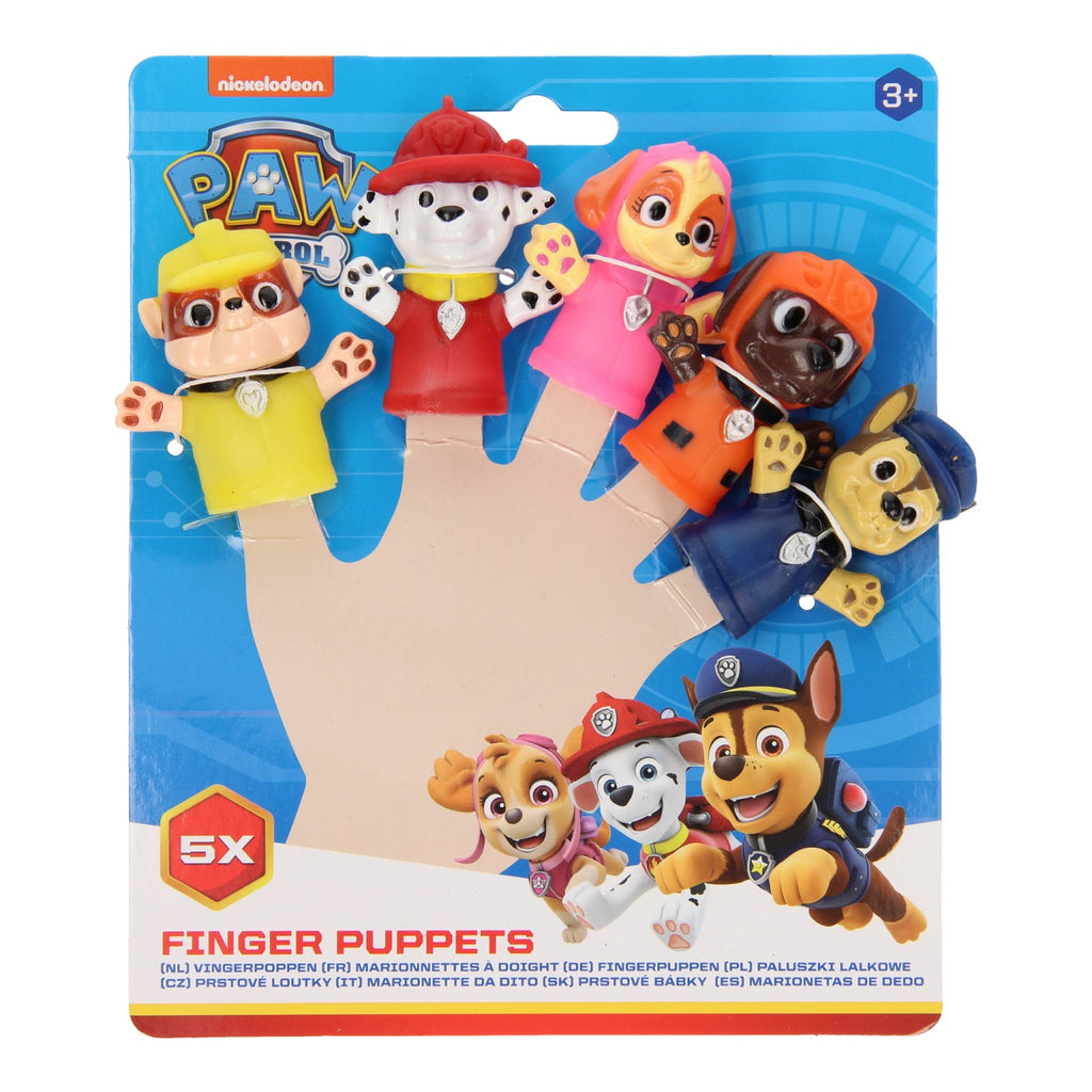 Toi-toys vingerpopjes paw patrol, 5st.