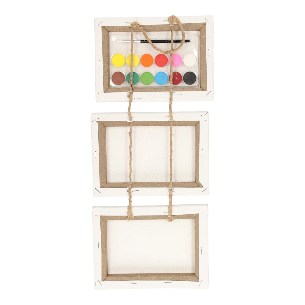 Wins holland canvas schilderset eenhoorn, set van 3 stuks.