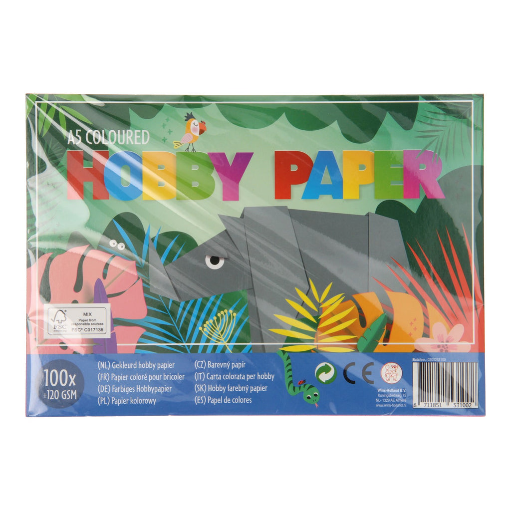 Basic - Hobbypapier Junior A5, 100 Blatt