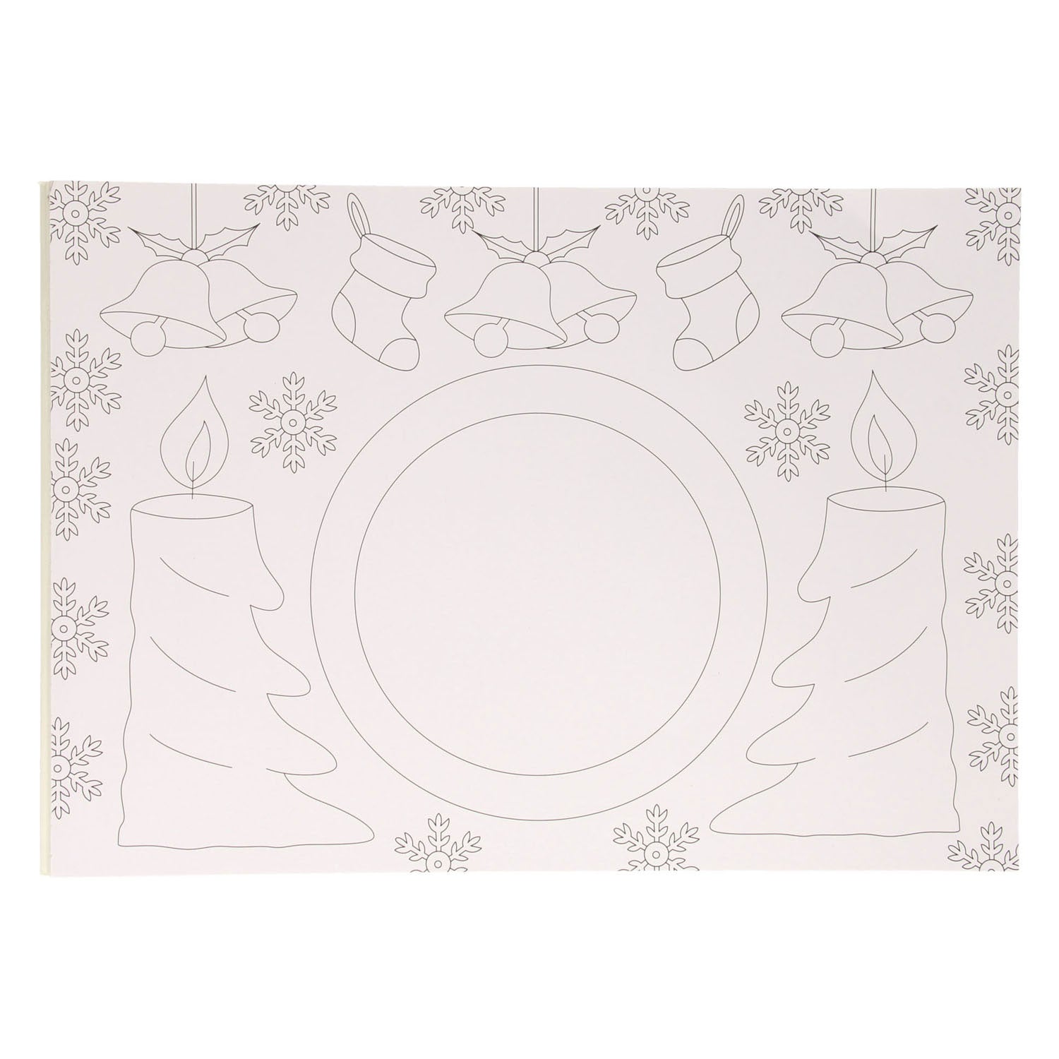 Wins holland kleurboek placemat kerst, 12st.