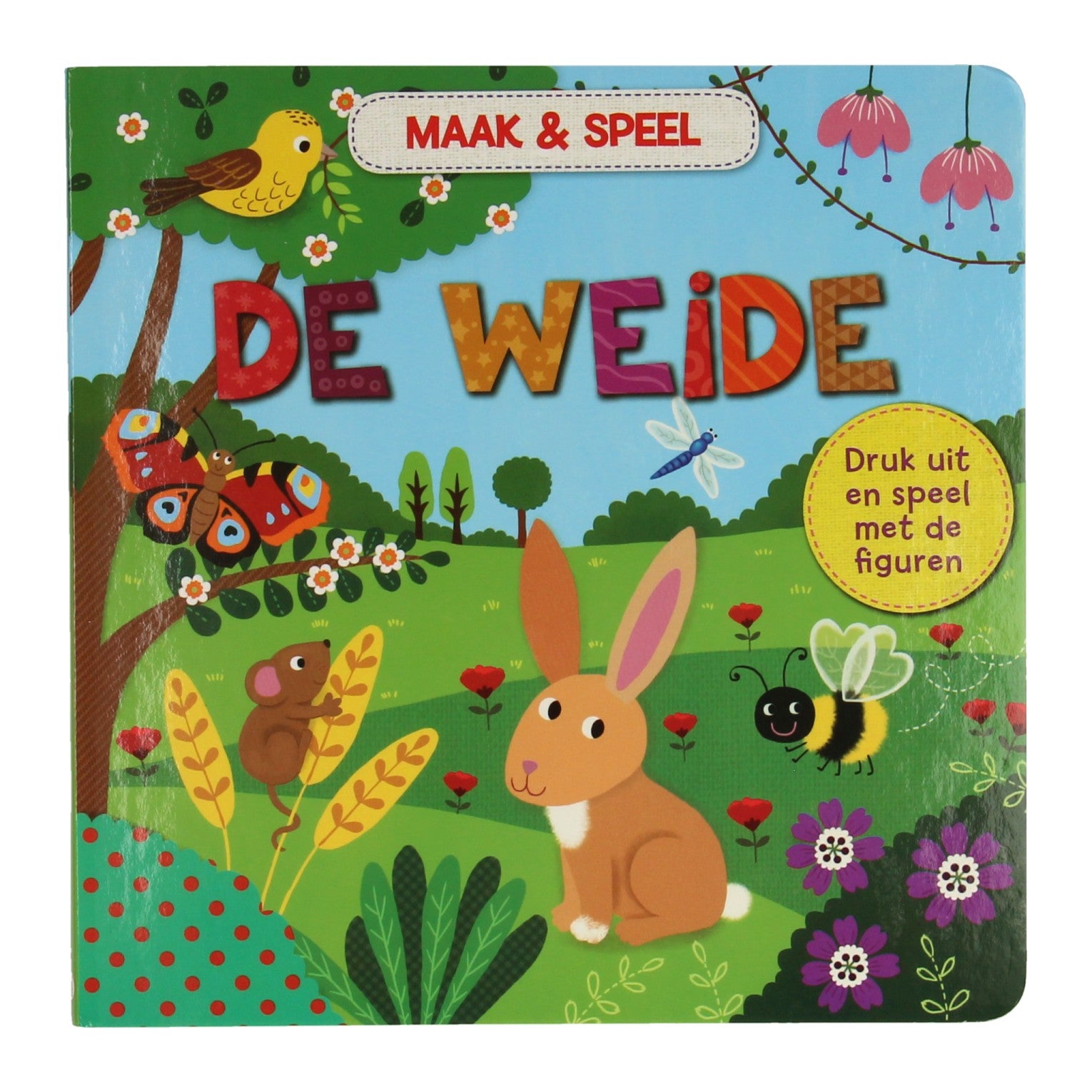 Kartonboek maak speel 22x22cm