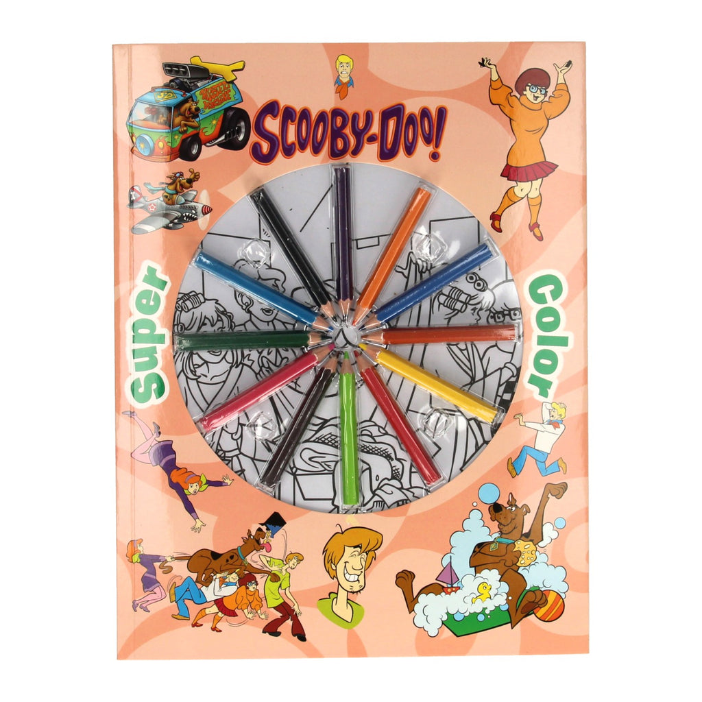 Book Specials Netherlands BV Superfarben-Malbuch Scooby-Doo mit Buntstiften