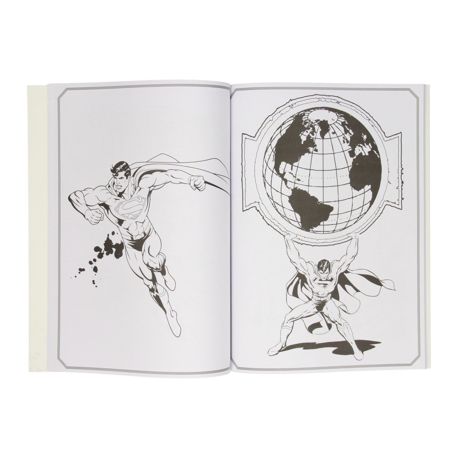 Warner Bros. Color Book Superman mit Aufklebern