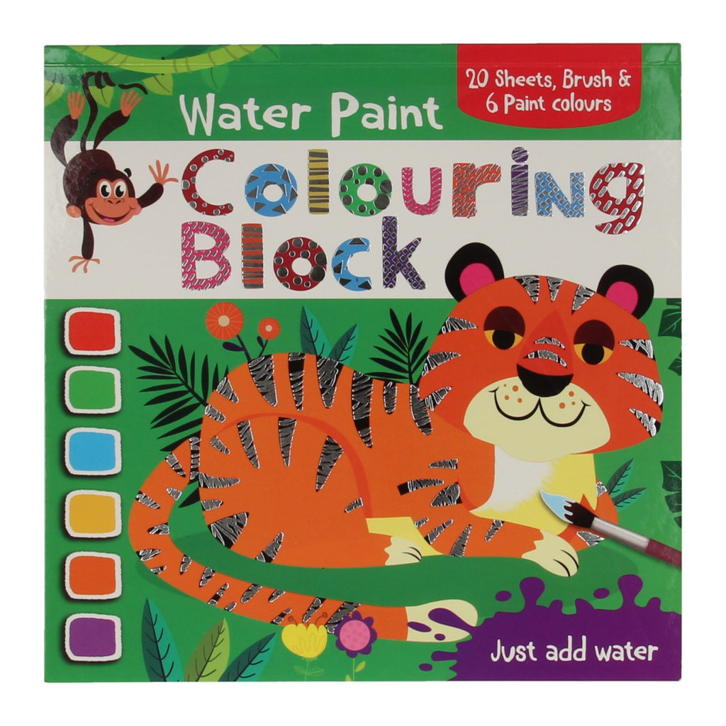 Wins holland waterverf kleurblok - jungledieren