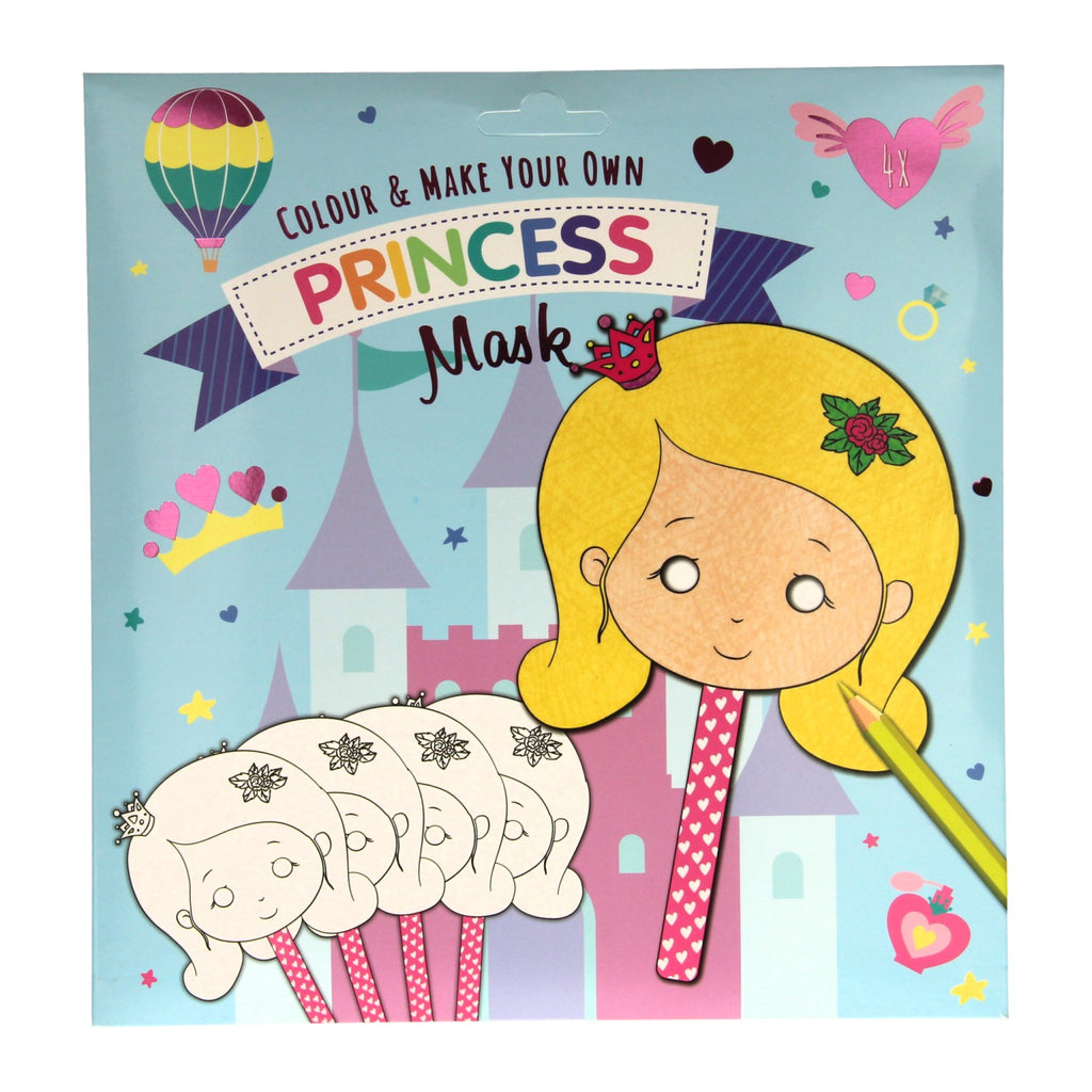 Wins Holland Malen und eigene Masken basteln - Prinzessin, 4 Stück.