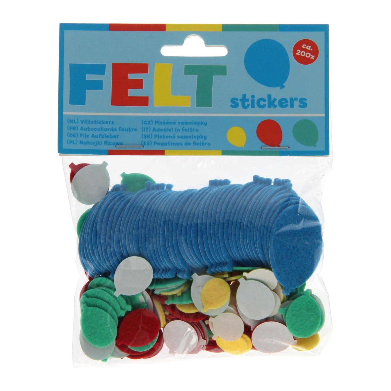 Gewinnt Holland Filzaufkleber - Luftballons, 200 Stk.