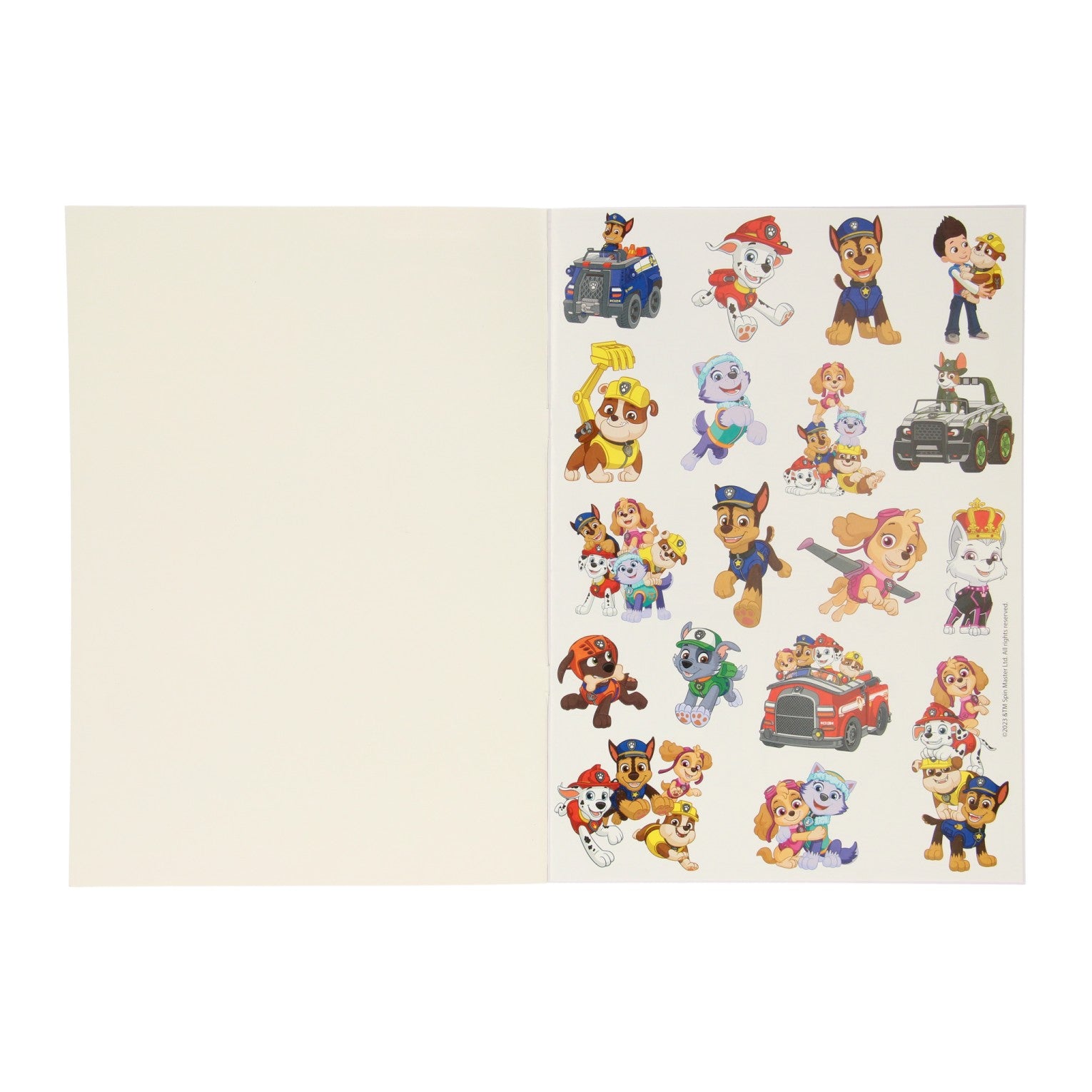 Paw Patrol Malbuch + Aufkleber