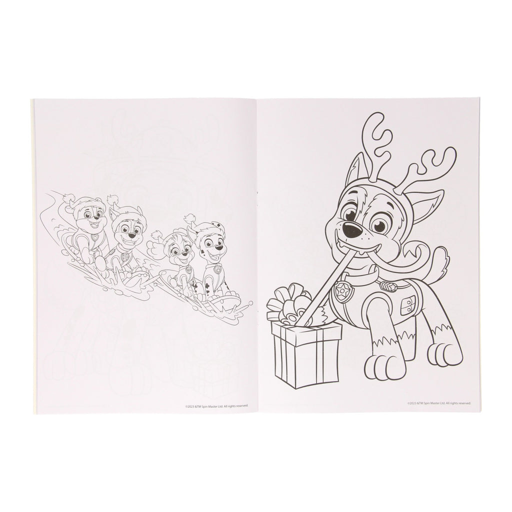 Gewinnt Holland Weihnachtsmalbuch Paw Patrol + Aufkleber