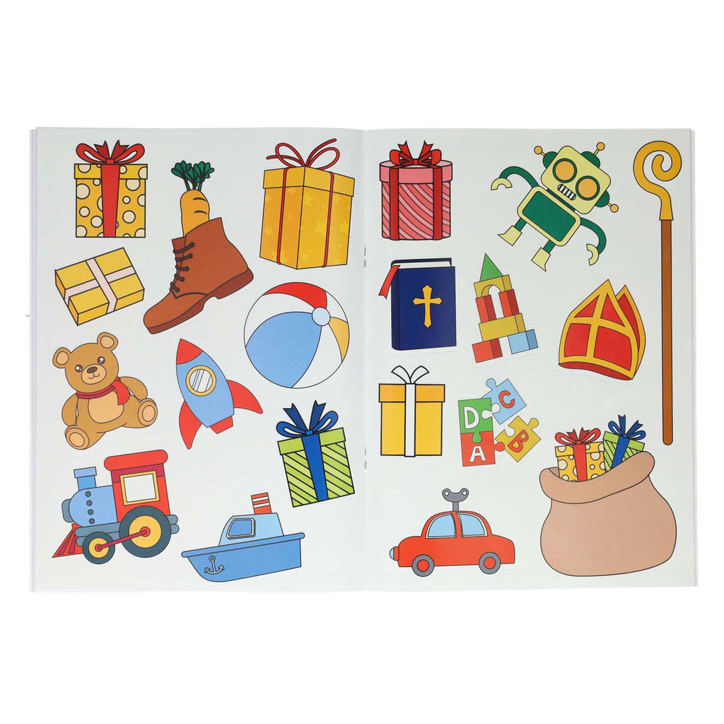 Boek specials nederland bv sinterklaas sticker- en kleurboek