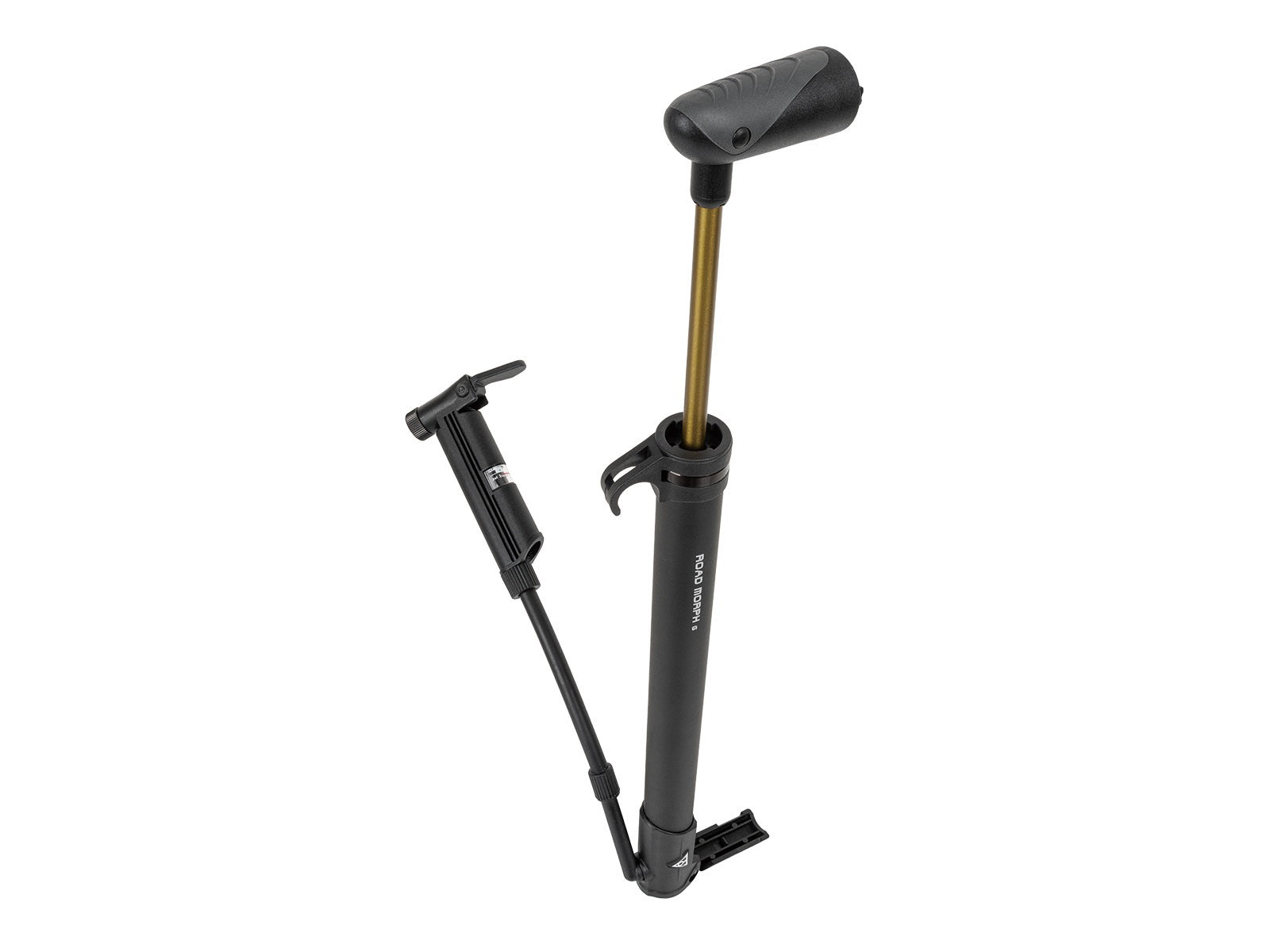 Topeak minipomp road morph g + mano met pompslang 16 cm