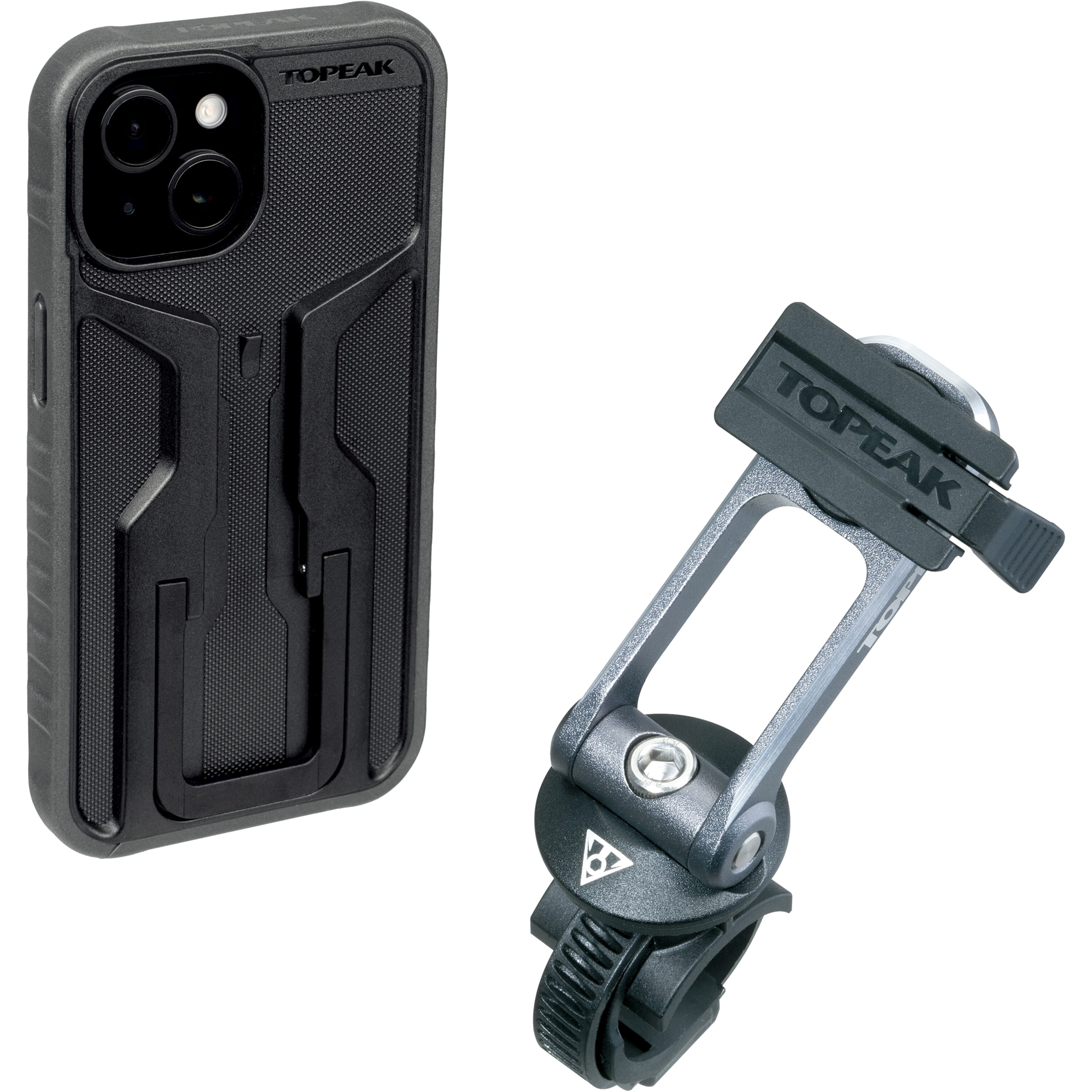 Topeak Handyhalterung Ridecase iPhone 15 Plus Befestigung