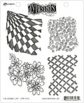 Ranger ink ranger • dylusions cling stamp background love