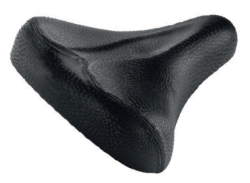 Selle Montegrappa 156 PU Hollanda Unisex-Sattel mit Riemen, schwarz, OEM