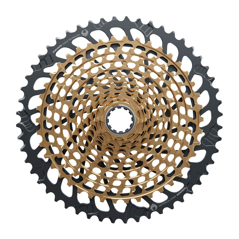 Sram xx1 eagle cassette 12 spd xg-1299 10-52 goud