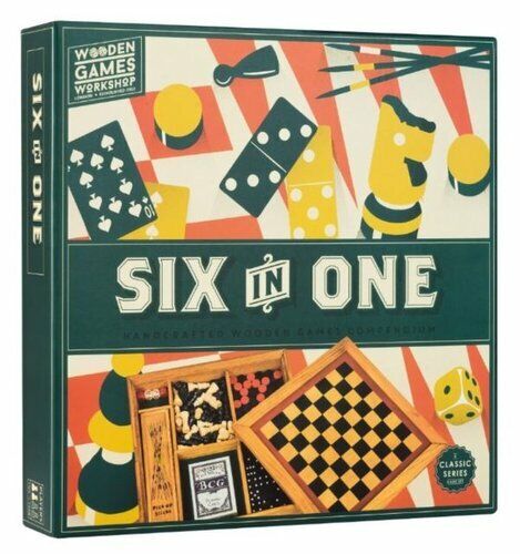 Van Der Doelen Holzspielwerkstatt 6 in 1 Spielbox Holz