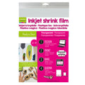 Vaessen creative krimpfolie voor inkjet printers - transparant - vijf vellen met a4 formaat