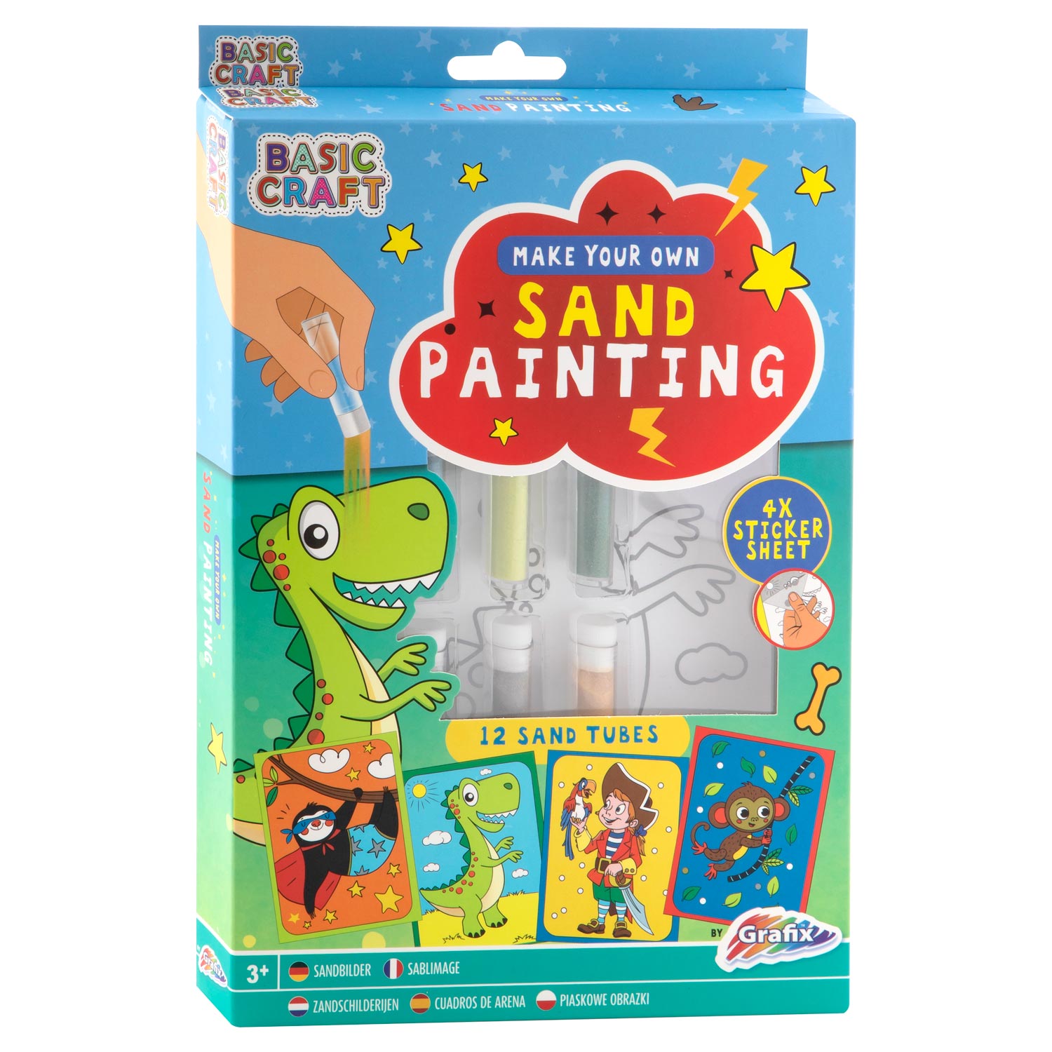 Creative craft group knutselset zandkunst - dino