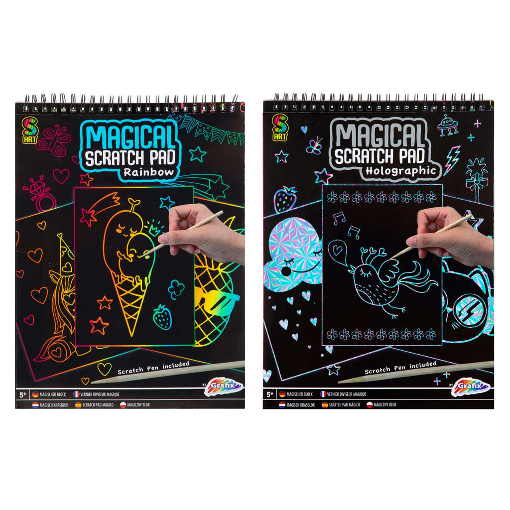 Grafix magisch krasboek a4 20 vel + pen