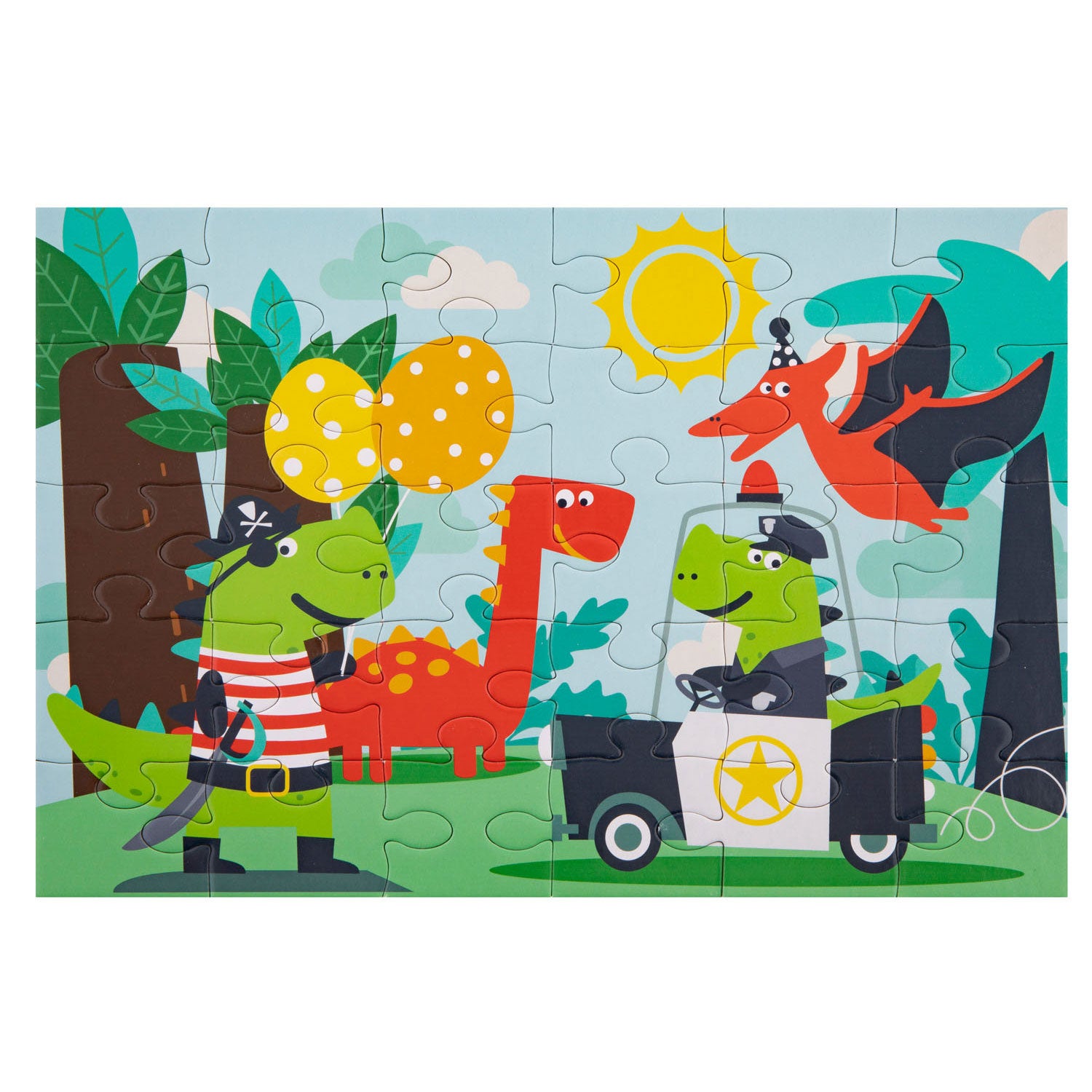 Creative craft group puzzel dino, 30st.