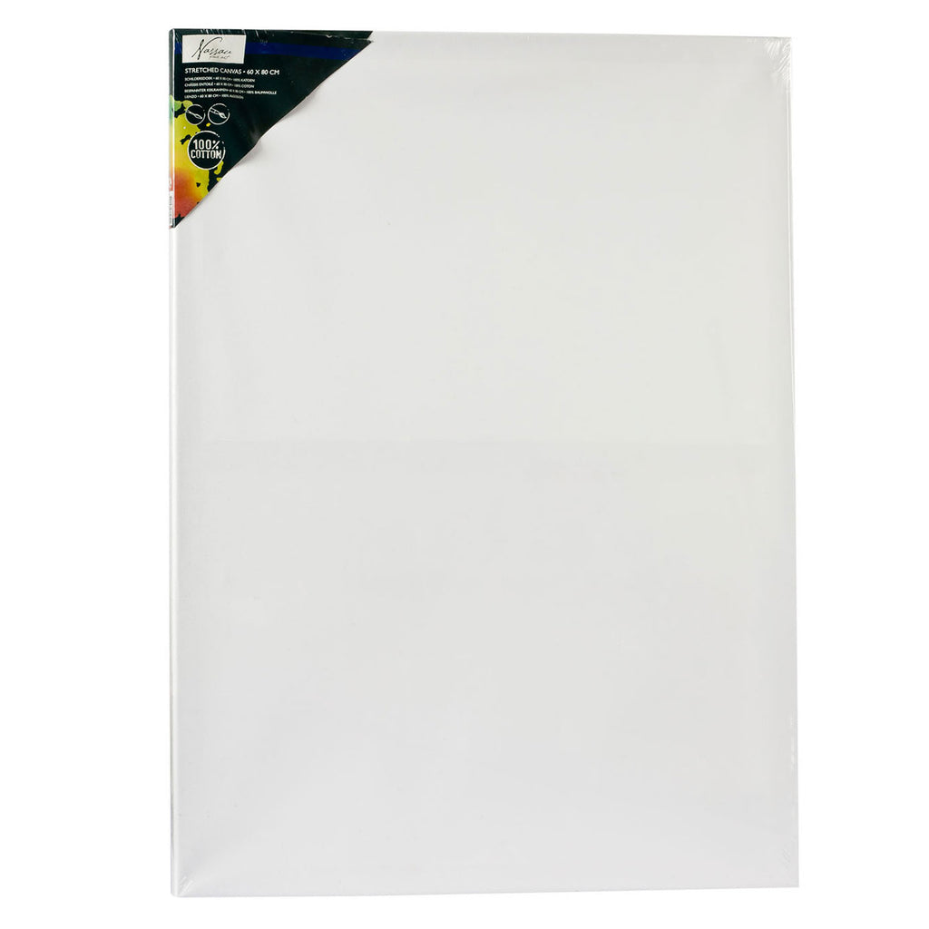 Creative craft group canvas schilderdoek katoen 60x80 cm wit schilderen.