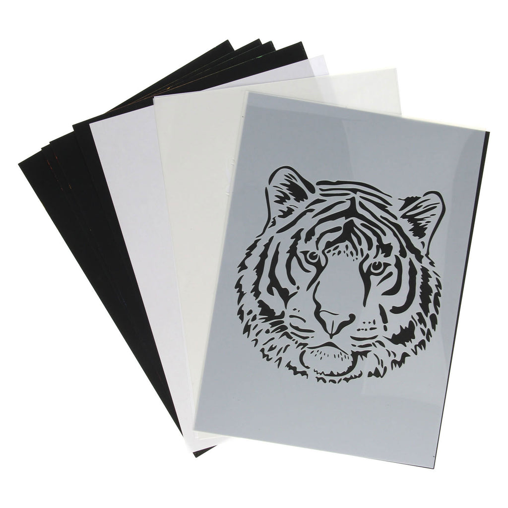 Grafix a4 scratch in stencils 2 vel