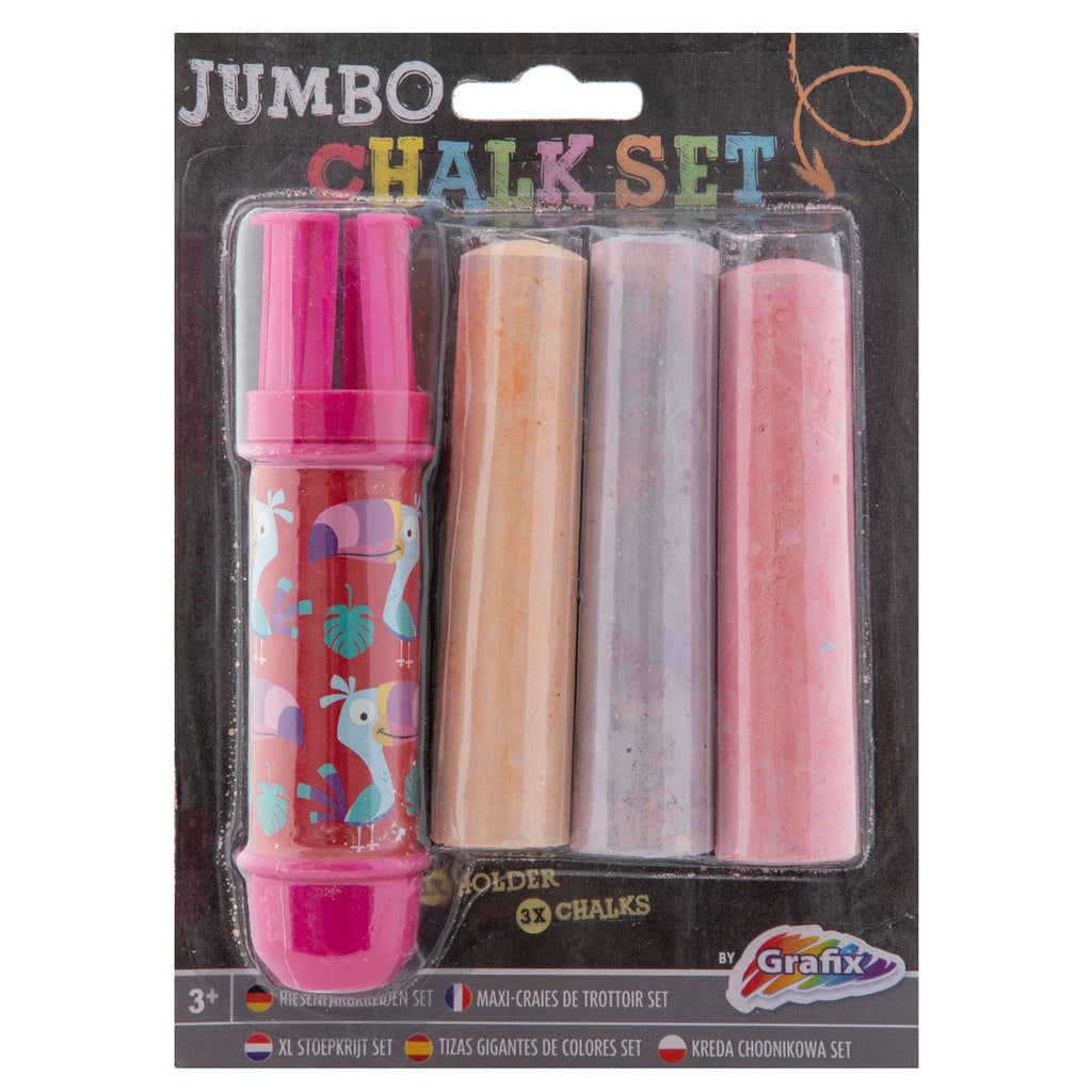 Creative Craft Group Jumbo Kreidehalter + Kreide, 3 Stück.